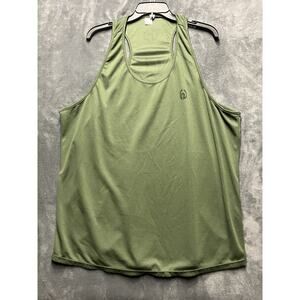 Neleus Tank Top Men's Sz 2XL Olive Y Back Dry Fit Mesh Workout Run Weights Gym